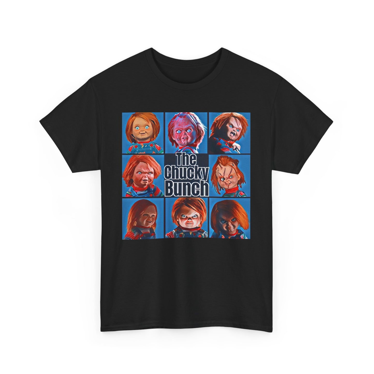 Chucky, The Force Designs, The Chucky Bunch, Childs Play, The Cult of Chucky, Horror, Good guy doll,Unisex Jersey Short Sleeve Tee