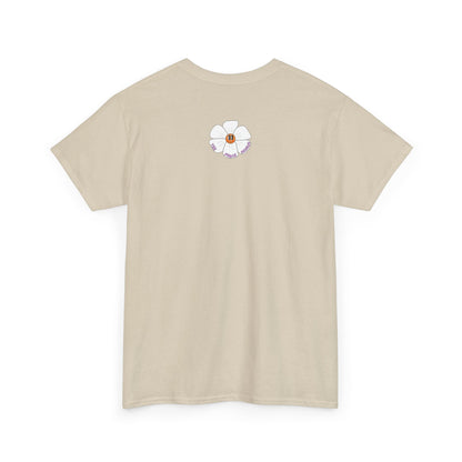 Floral Heart,Graphic Tee, Trendy Unisex Cotton Shirt, Soft Everyday Wear, Perfect for Casual Outings, Gifts for Garden Lovers
