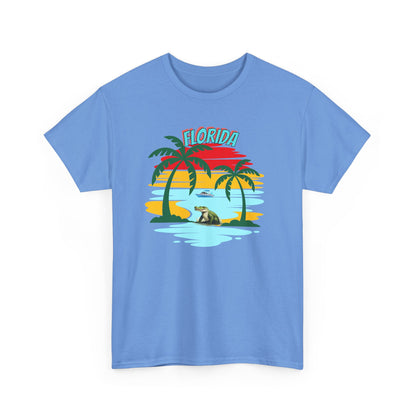 Florida Paradise Unisex Heavy Cotton Tee - Summer Vibes T-Shirt