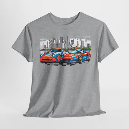 Urban Racing Tee for Car Enthusiasts, Street Art Apparel, Cool T-Shirt for Summer, Gift for Drivers