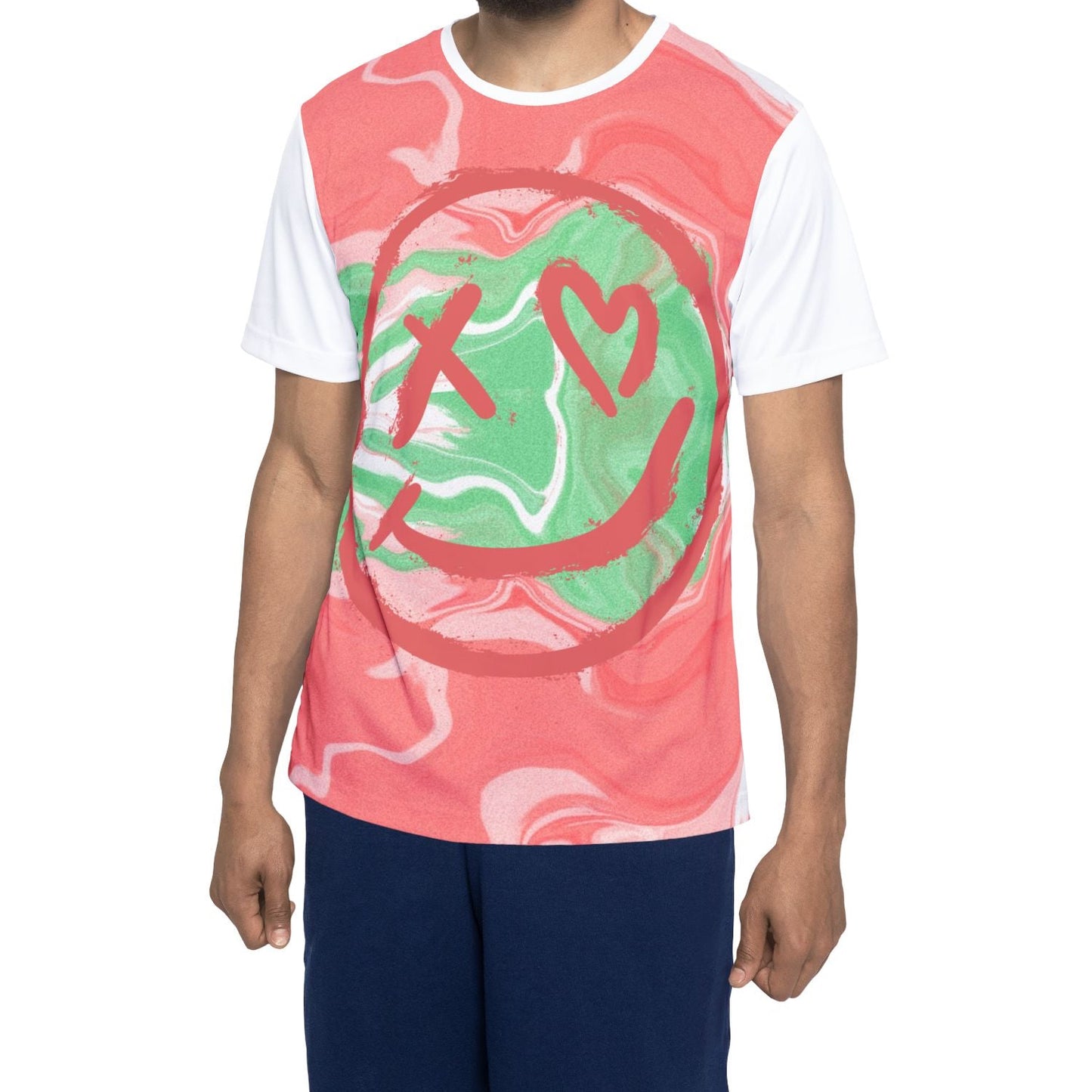 Smile Drip,Men's Sports Jersey (AOP)