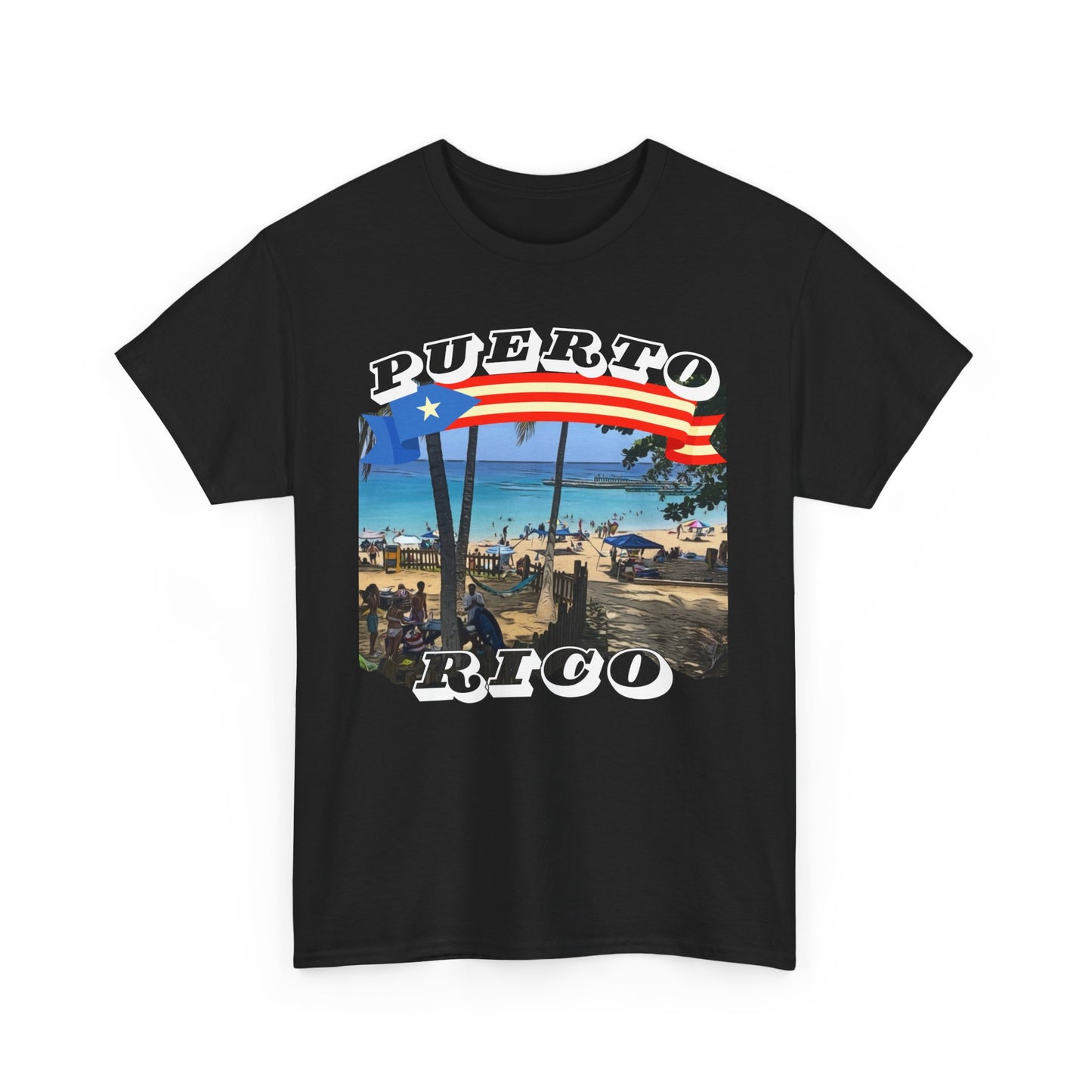 Puerto Rico Beach Vibes Unisex Heavy Cotton Tee