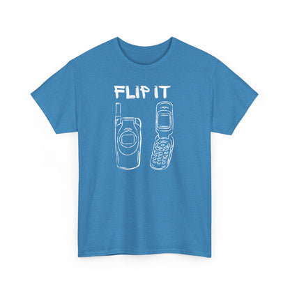 Flip it,The Force Designs,flip phone shirt,fashion tee,vintage,quote shirt,Unisex Jersey Short Sleeve Tee