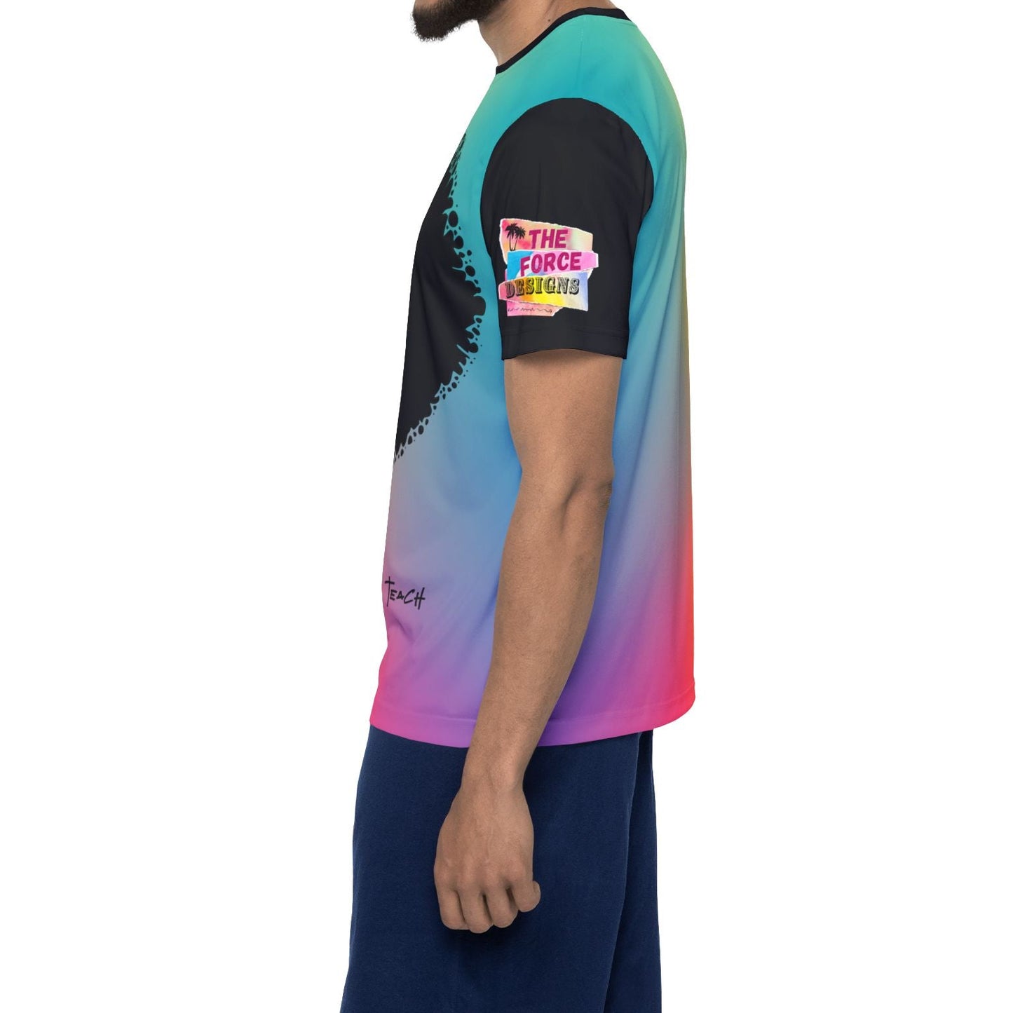 Inspire, lead, & teach Sports Jersey — Afro Silhouette 'Inspire, Lead & Teach' All-Over Print