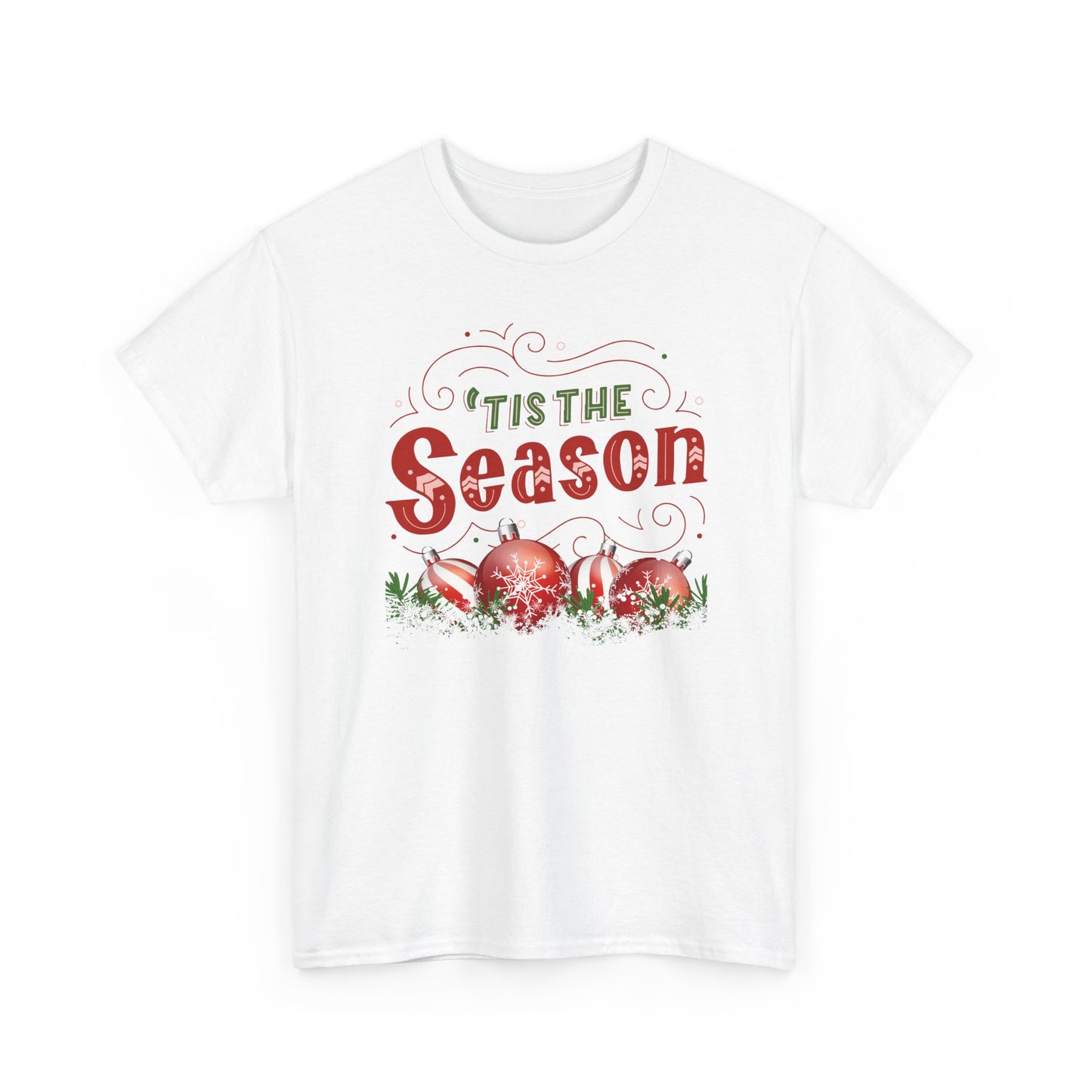 Christmas Ornaments Unisex Heavy Cotton Tee - 'Tis the Season