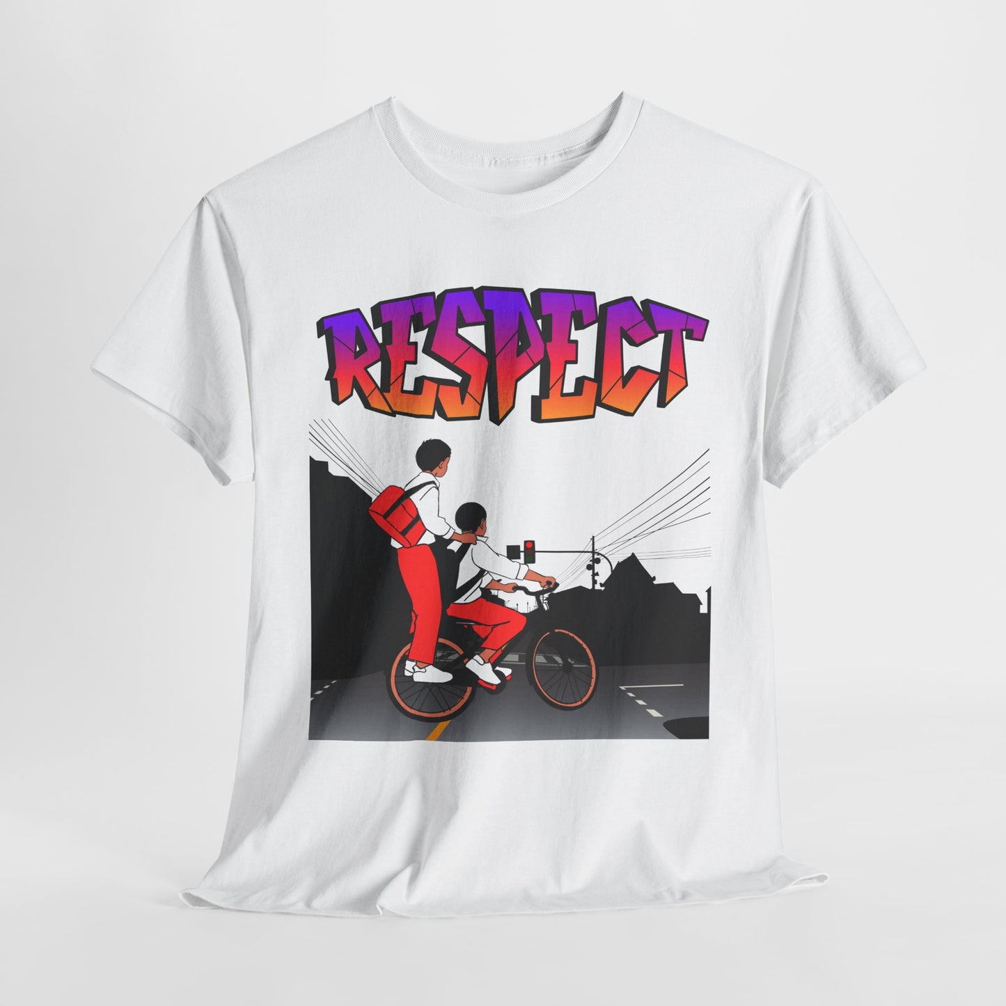 Respect da tow,Vibrant Graphic Tee, Street Style, Unisex Heavy Cotton Shirt, Urban Fashion, Cool Casual Wear, Perfect Gift