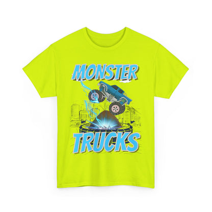 Monster Trucks Unisex Heavy Cotton Tee - Bold Graphic Tee for Truck Enthusiasts