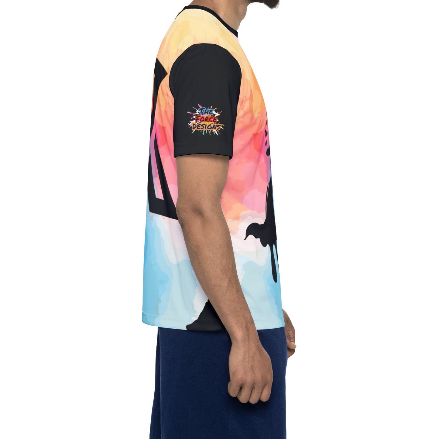 X Colorful Drip Portrait Sports Jersey