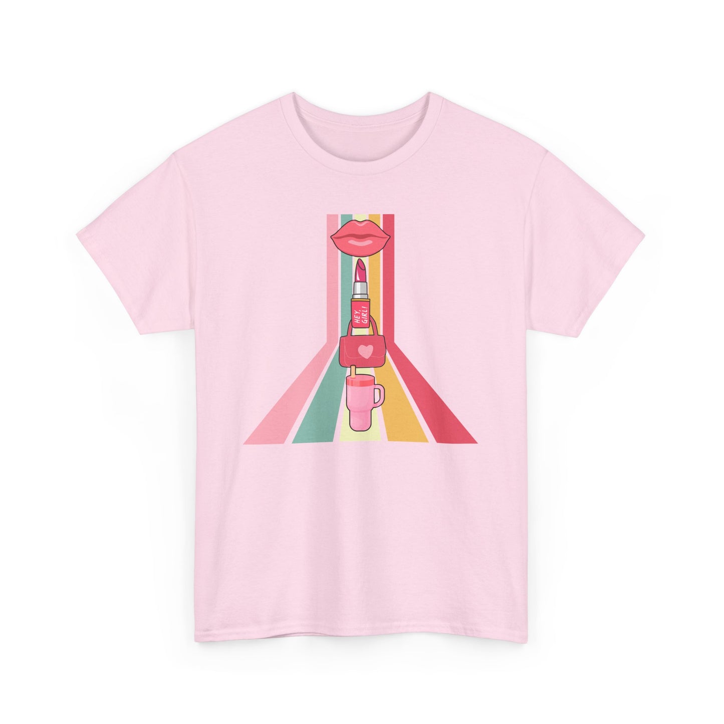 Girl Needs, Colorful Graphic Unisex Heavy Cotton Tee, Stylish T-Shirt for Everyday Wear, Gift for Friends, Summer Fashion, Casual Outfit