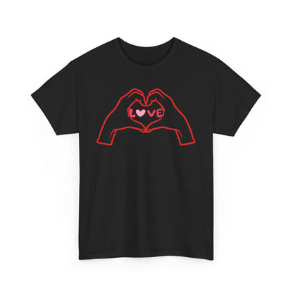 Love, The Force Designs, Love shirt, hand heart, Love, Hearts,Unisex Heavy Cotton Tee
