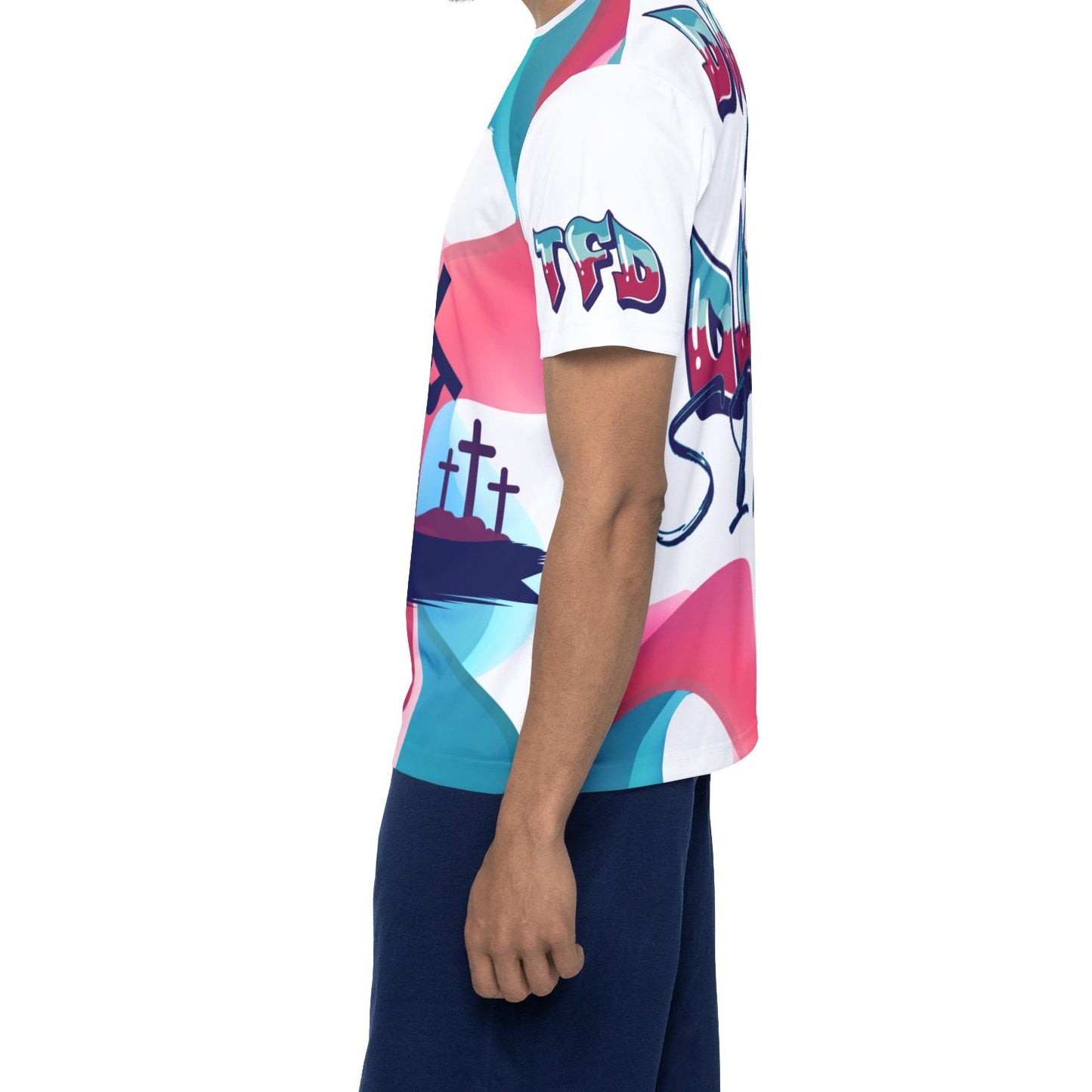 AA1,Died 4 Our Sins Graphic Jersey — "Died 4 Your Sins" All-Over Print