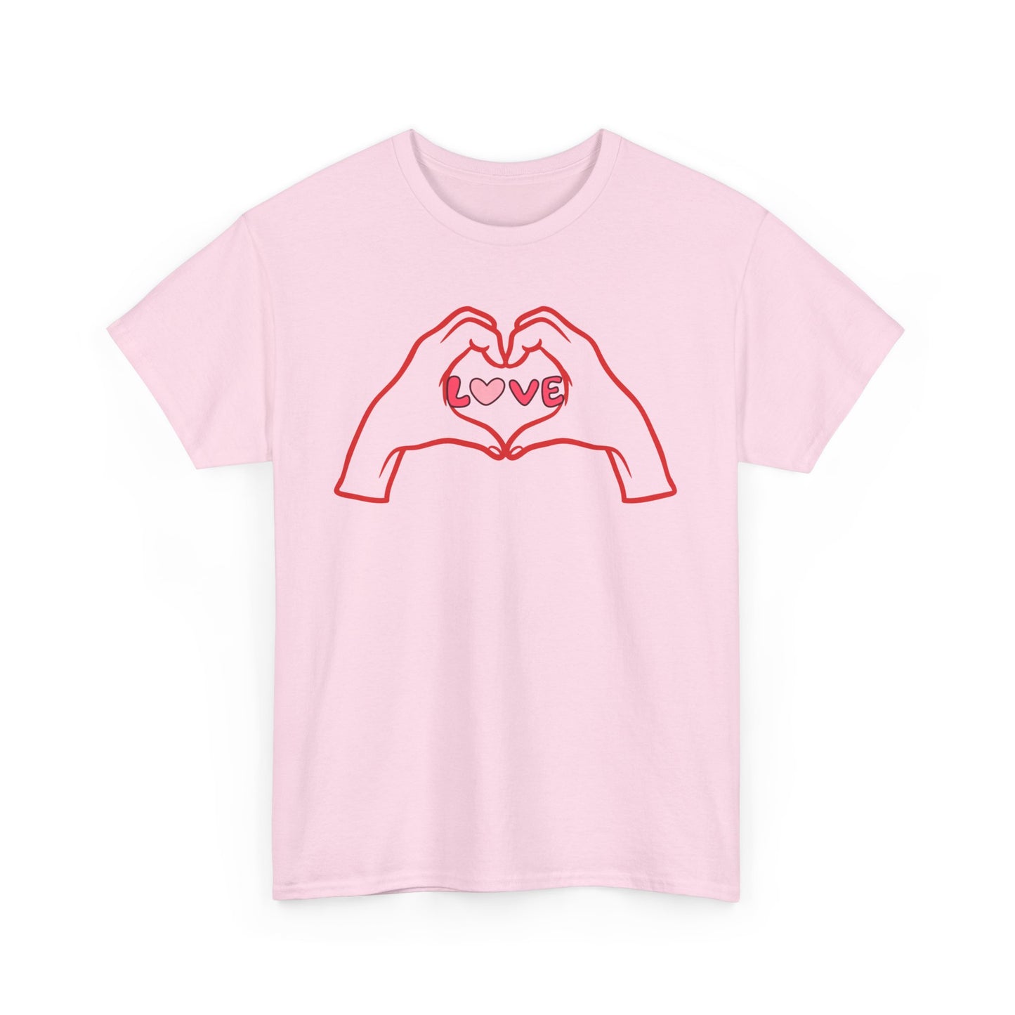 Love, The Force Designs, Love shirt, hand heart, Love, Hearts,Unisex Heavy Cotton Tee