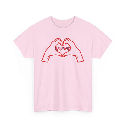 Love, The Force Designs, Love shirt, hand heart, Love, Hearts,Unisex Heavy Cotton Tee