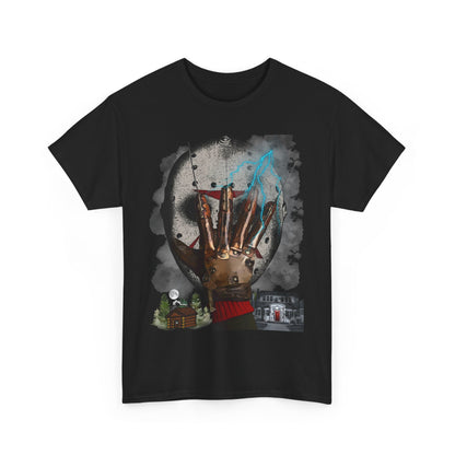 Unique Graphic Tee for Fans of Horror & Sci-Fi, Retro Artist Tee, Unisex Cotton Tee, Casual Wear, Gift for Geeks