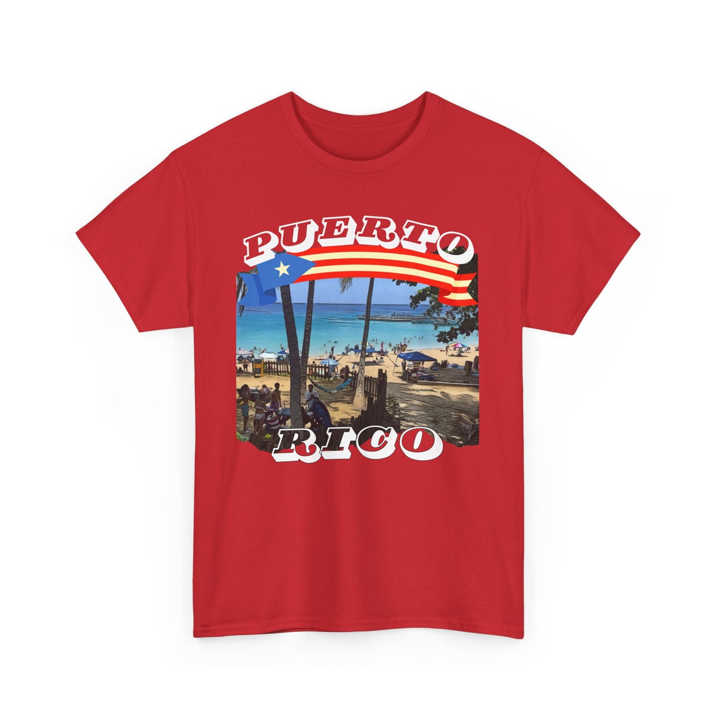 Puerto Rico Beach Vibes Unisex Heavy Cotton Tee