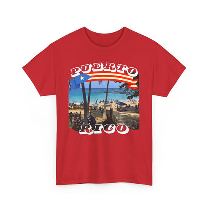 Puerto Rico Beach Vibes Unisex Heavy Cotton Tee