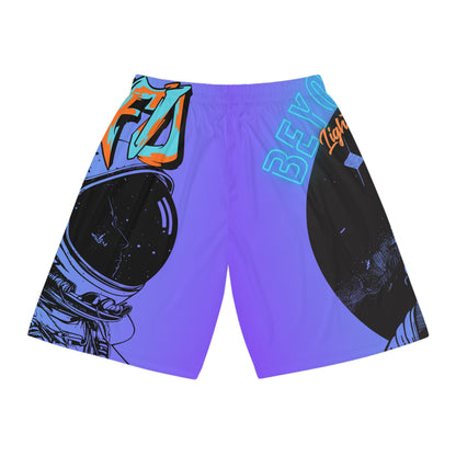 Astronaut Graphic Basketball Shorts — 'Beyond Lightyears' AOP