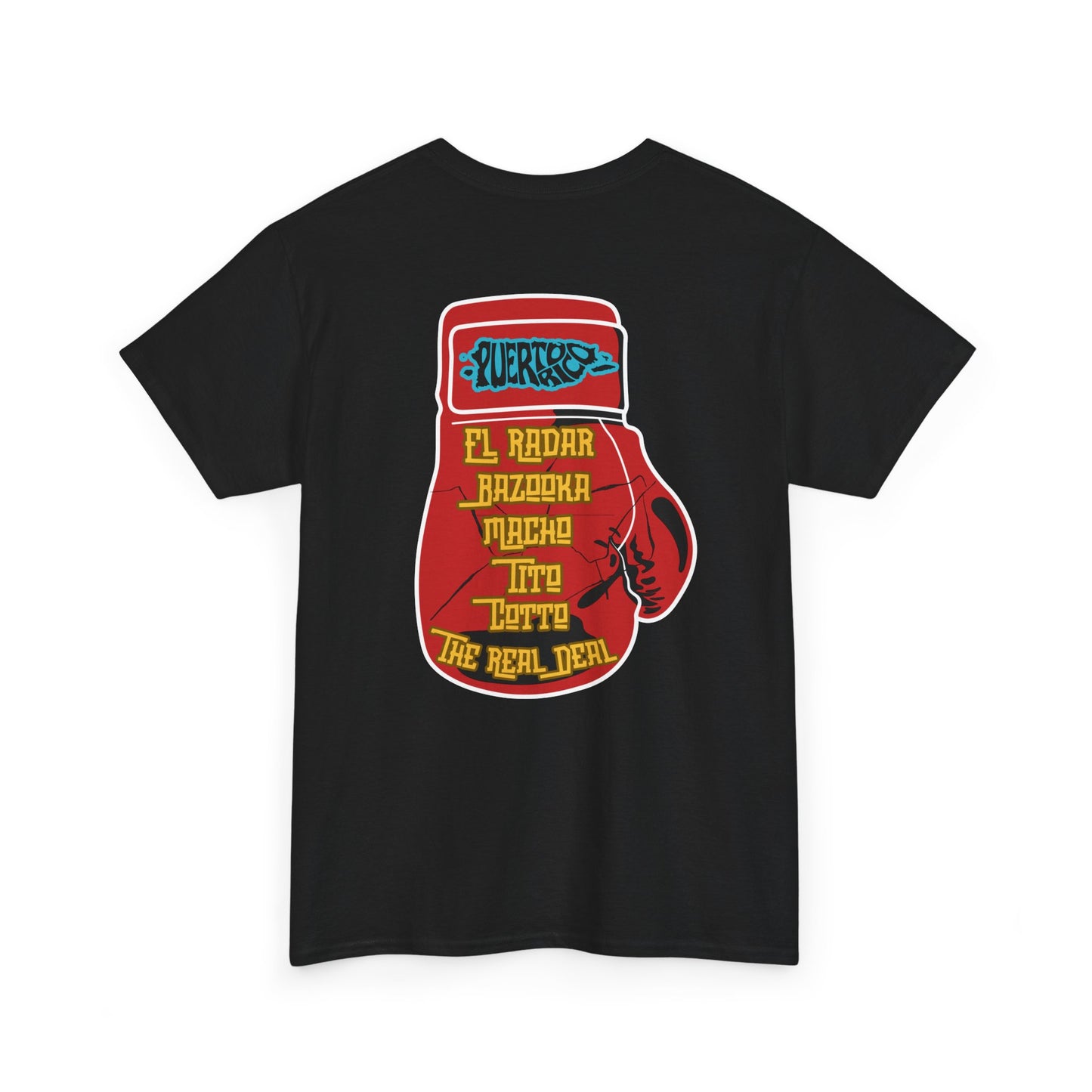 PR Champions, The Force Designs, Boricuas, Boxing Champions, Boxing Legends, Puerto Rico, Campeones ,Unisex Heavy Cotton Tee