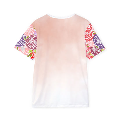 Pastel Rose Sports Jersey — 'TAO' Graphic All-Over Print