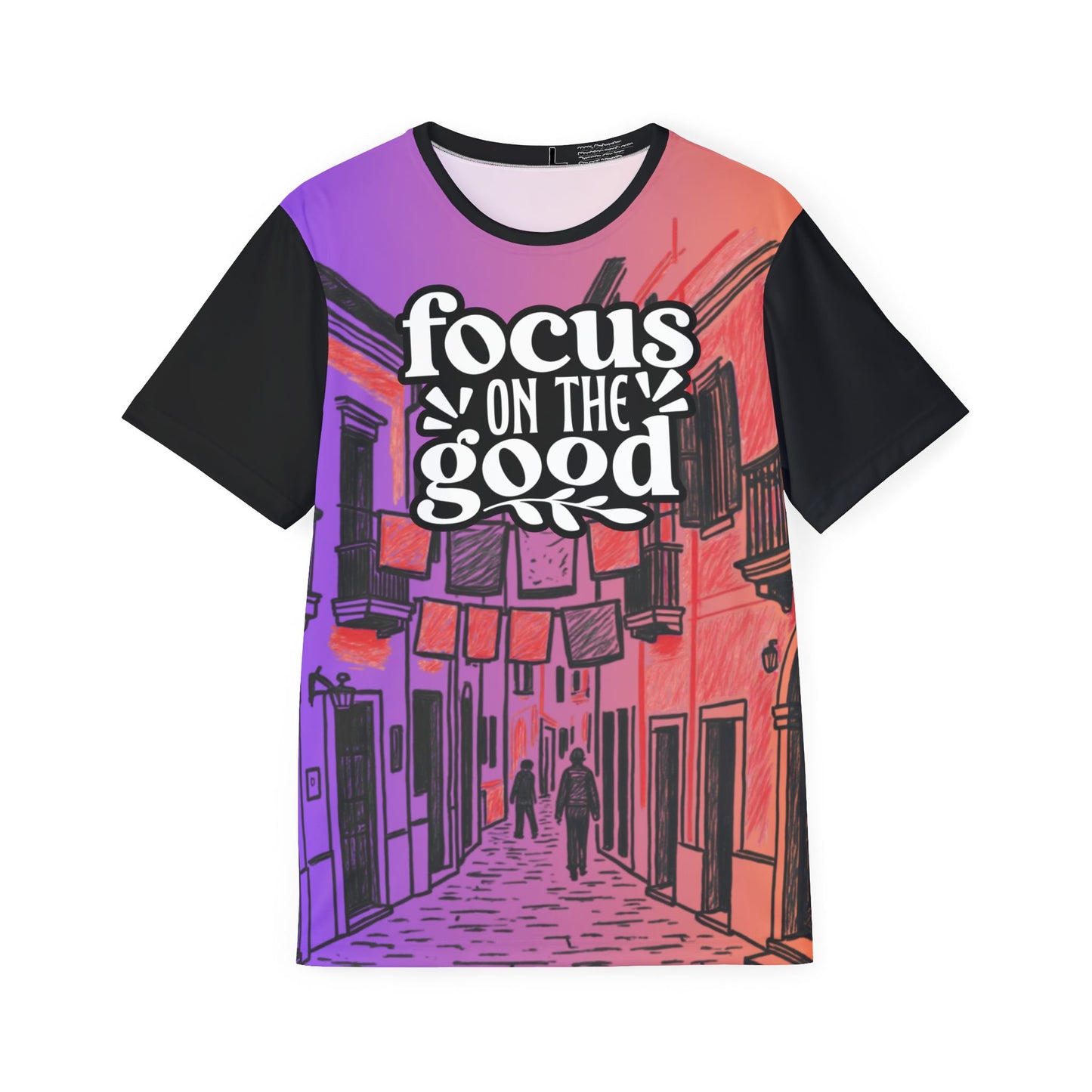 Focus On The Good Sports Jersey — Motivational All-Over Print Athletic Tee