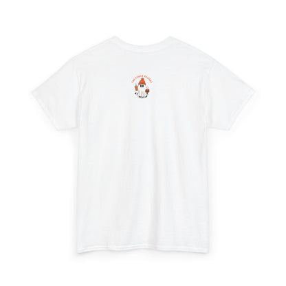 Halloween Ghost Unisex Heavy Cotton Tee, Spooky T-Shirt, Fall Fashion, October Vibes, Graphic Tee, Halloween Apparel, Ghost Design