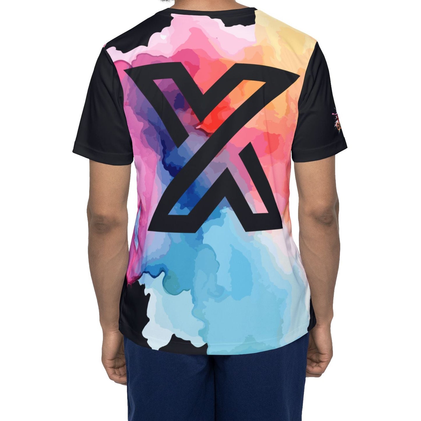 X Colorful Drip Portrait Sports Jersey