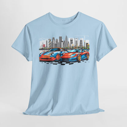 Urban Racing Tee for Car Enthusiasts, Street Art Apparel, Cool T-Shirt for Summer, Gift for Drivers
