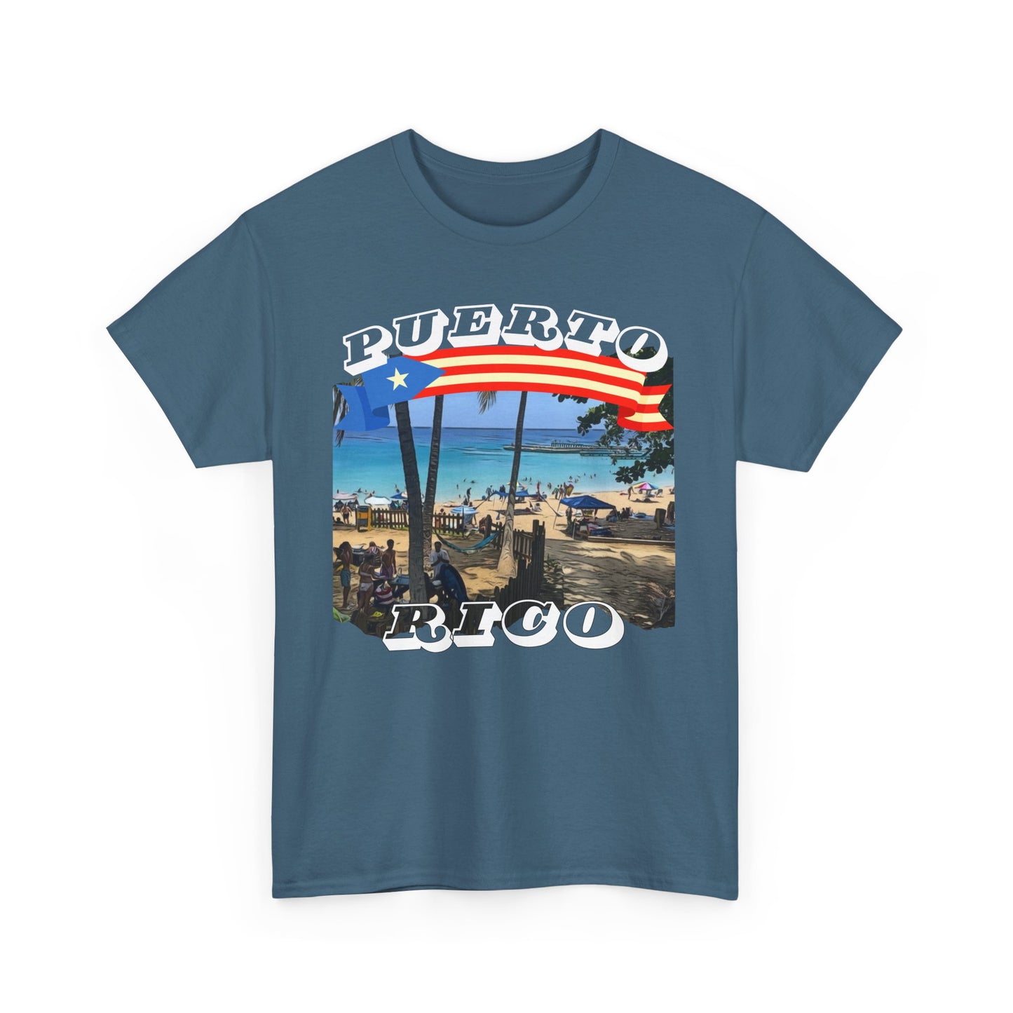 Puerto Rico Beach Vibes Unisex Heavy Cotton Tee