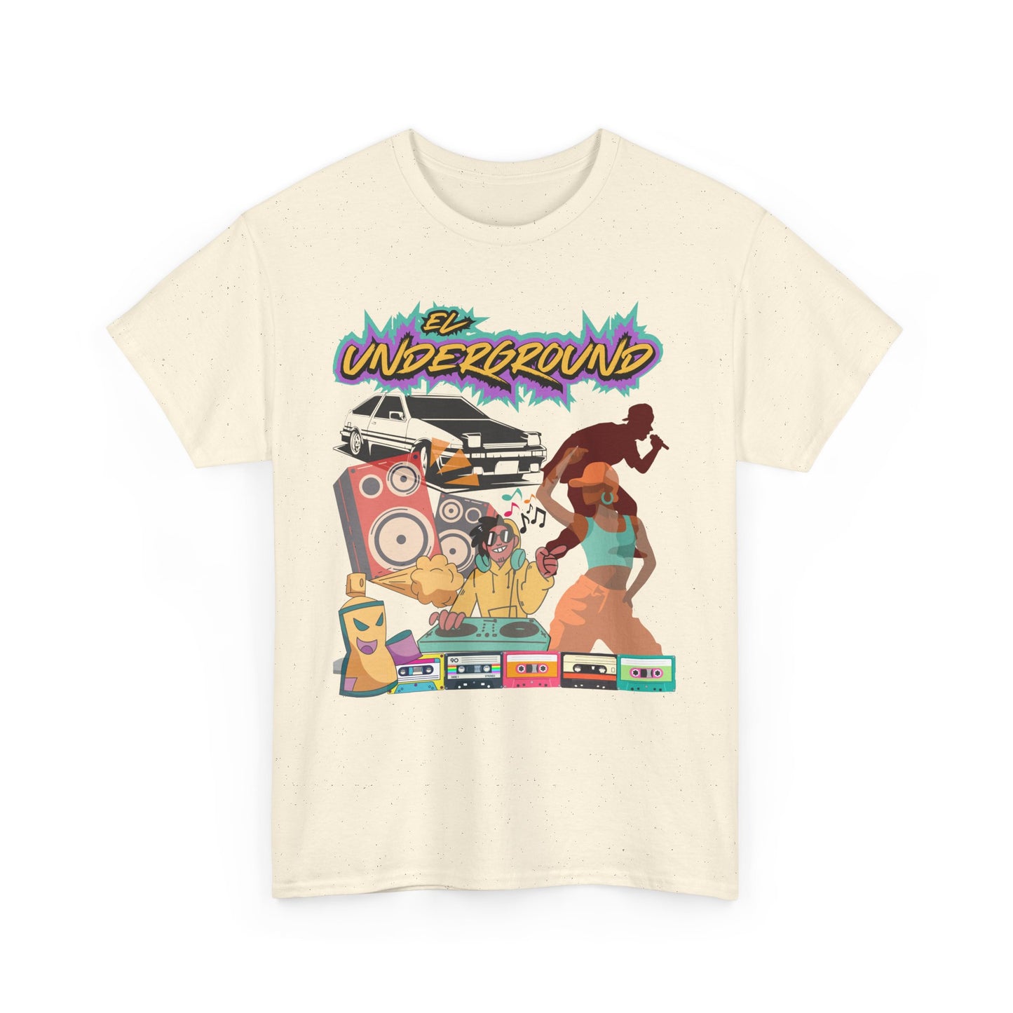 El Underground, The Force Designs, 90s, classicos, reggae, reggaeton, culture, hip hop,Unisex Heavy Cotton Tee