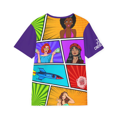 A-2 Comic Art  — Vibrant Graphic Tee with 'TFID' Design