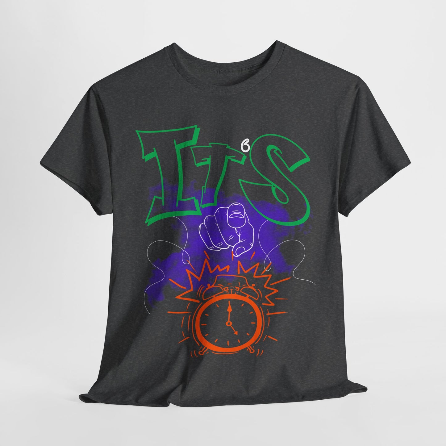 It’s Your Time,Vibrant Graphic Tee for Everyday Adventures, Unisex Heavy Cotton Tee, Casual Outfit, Gift for Friends, Statement Shirt, Relaxed Fit