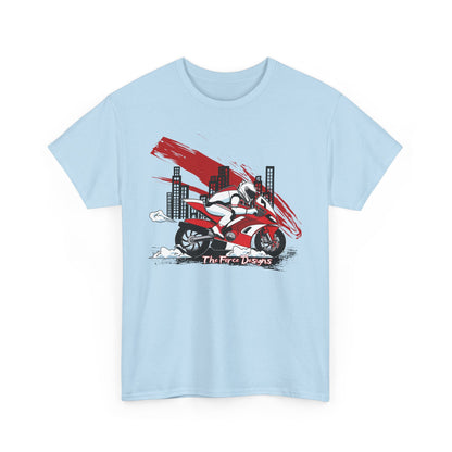 Urban Motorcycle Tee, Biker Shirt, Graphic Tee, Unisex Cotton T-Shirt, City Vibes, Perfect for Riders