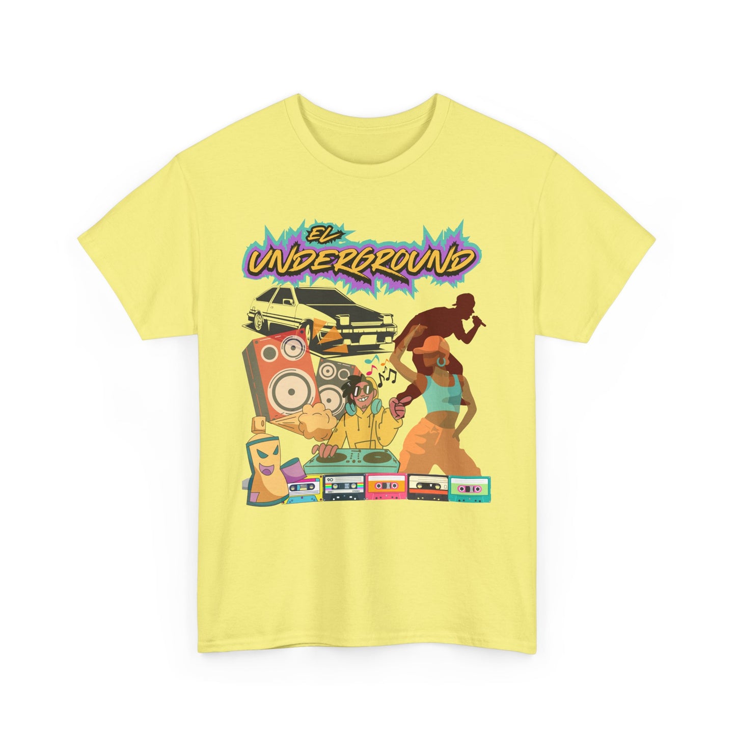 El Underground, The Force Designs, 90s, classicos, reggae, reggaeton, culture, hip hop,Unisex Heavy Cotton Tee