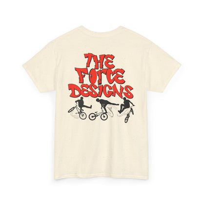 TFD BMX Heavy Cotton Tee, Unisex Cycling Shirt, Bike Riding Apparel, Sports Tee, Gifts for Bike Lovers, Streetwear, Activewear