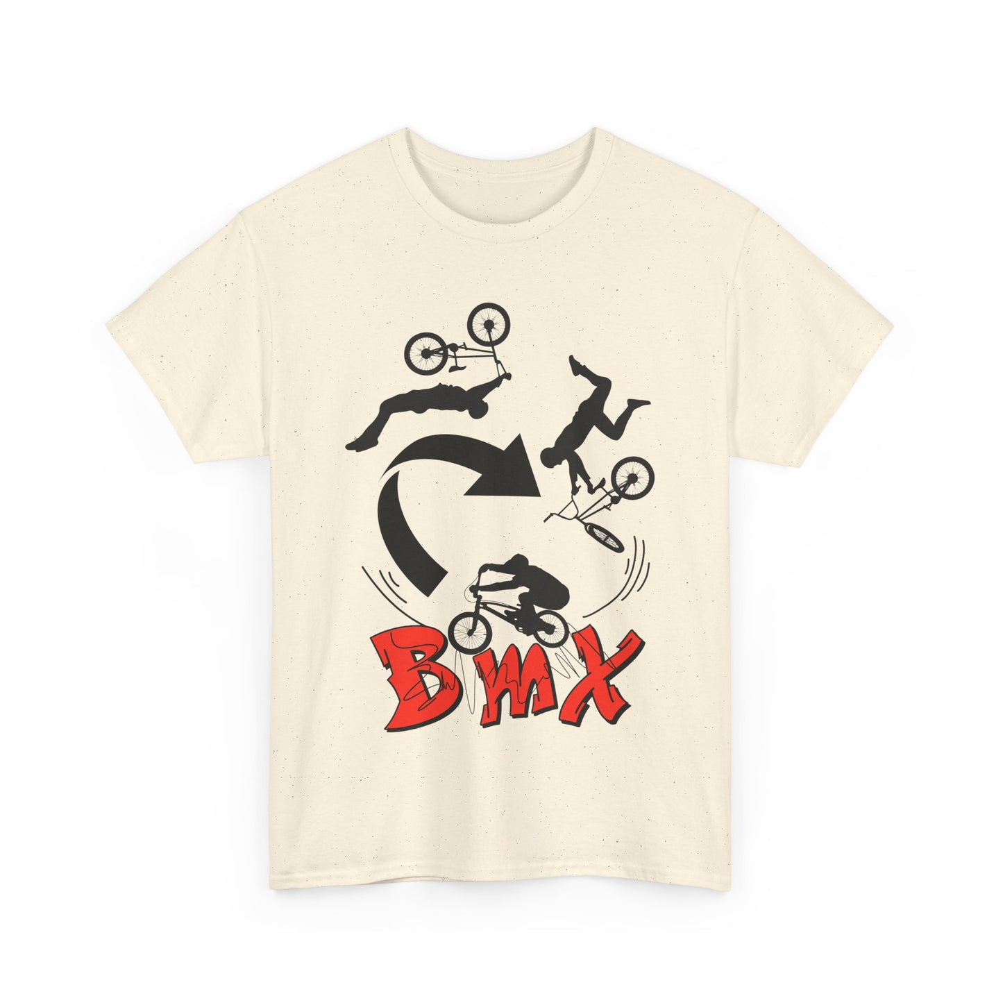 TFD BMX Heavy Cotton Tee, Unisex Cycling Shirt, Bike Riding Apparel, Sports Tee, Gifts for Bike Lovers, Streetwear, Activewear