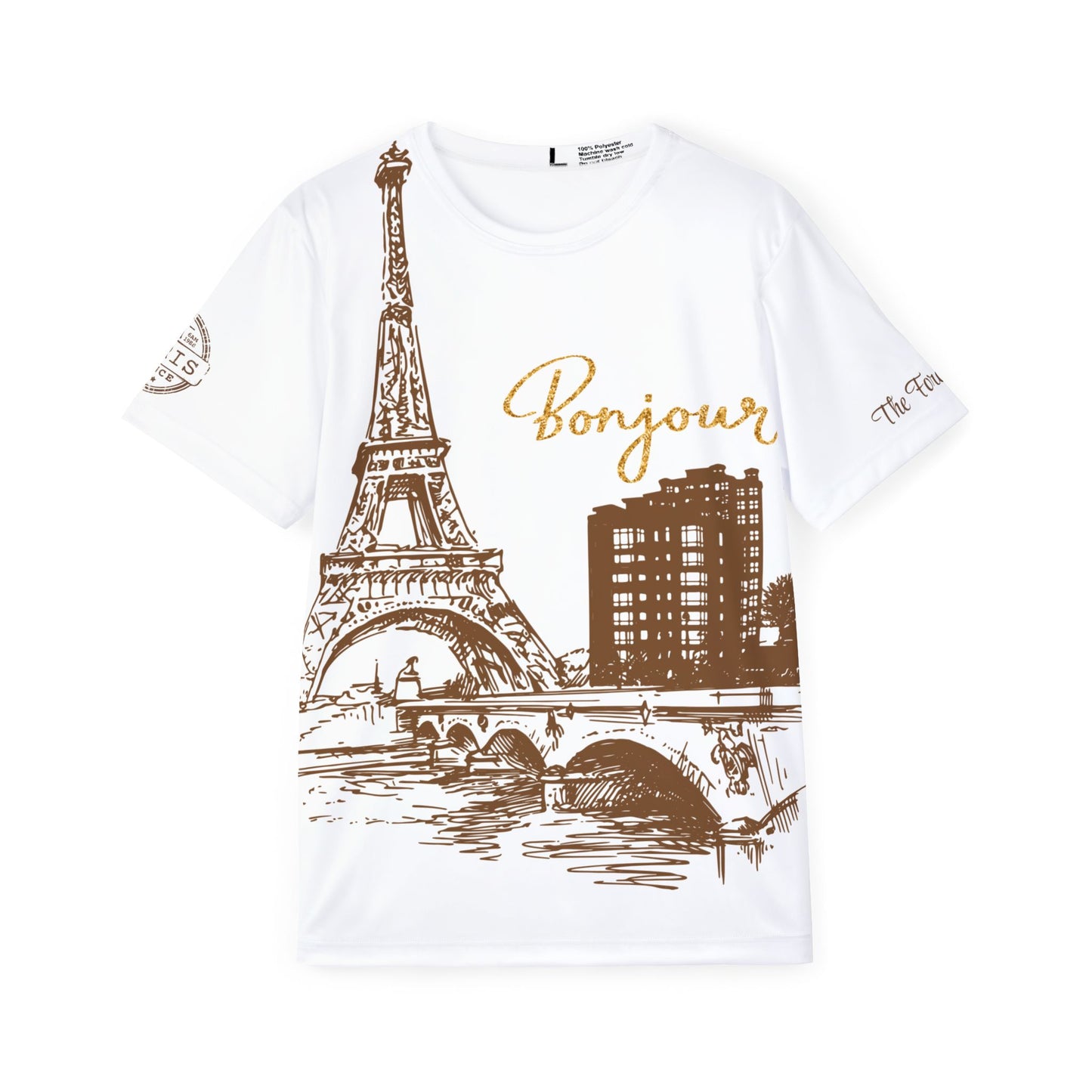Paris Bonjour Sports Jersey — Men's Skyline Graphic Tee