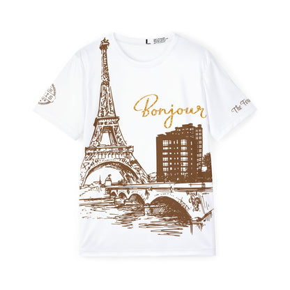 Paris Bonjour Sports Jersey — Men's Skyline Graphic Tee