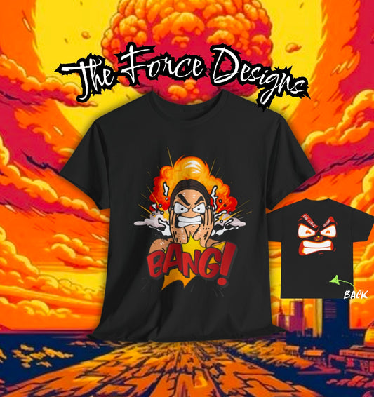 Bang! , The Force Designs, Bang shirt, cartoon shirt, comic, fashion, cool shirt,Unisex Heavy Cotton Tee