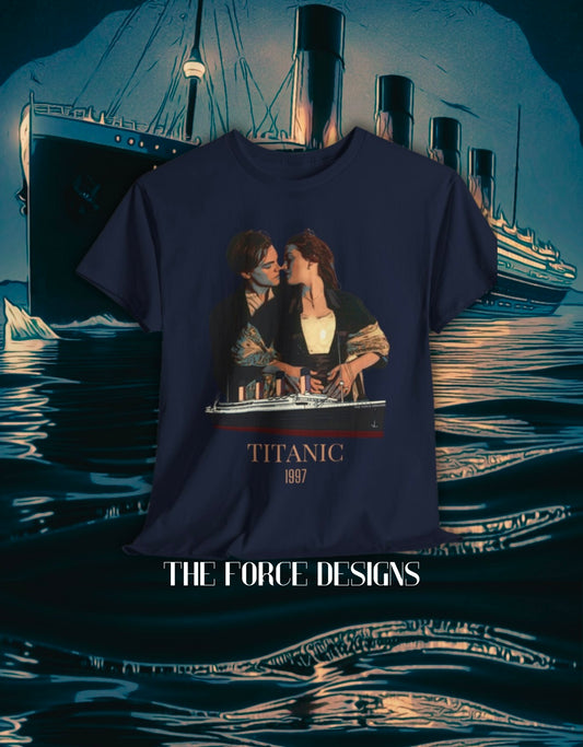 Titanic, The Force Designs, Titanic Movie, vintage, retro, 1997,iUnisex Heavy Cotton Tee