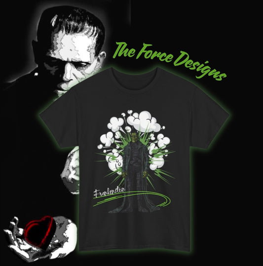 Frankenstein, The Force Designs, Frankenstein shirt, monster, horror, Unisex Heavy Cotton Tee