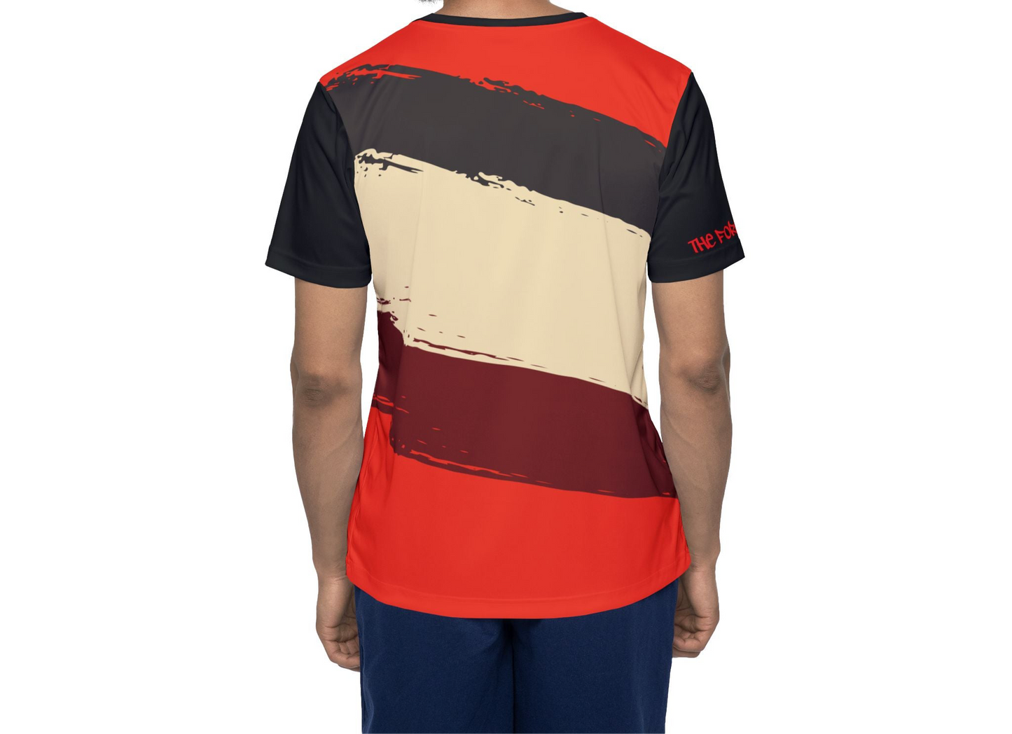 Retro Muscle Car Sports Jersey — Red Classic Racing Tee