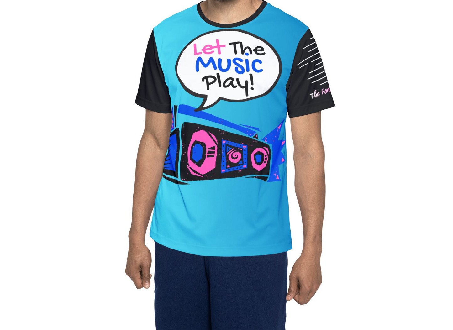 Let The Music Play! Men's Sports Jersey — Dance & Breakdance Graphic Tee