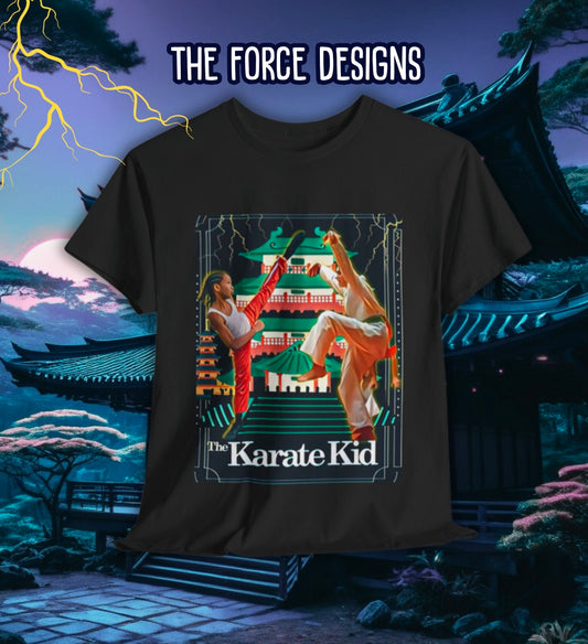 The Karate Kid, The Force Designs, cult classic, new vs old, retro, vintage, karate, Unisex Jersey Short Sleeve Tee