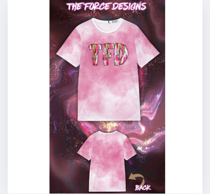 TFD Pink Tie-Dye Sports Jersey