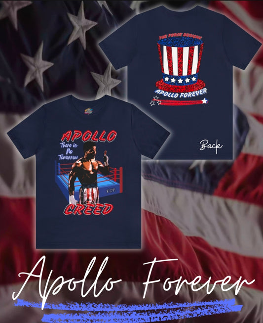 Apollo Forever, The Force Designs, Apollo Creed, Legend, boxing champion, Rocky, classicUnisex Jersey Short Sleeve Tee