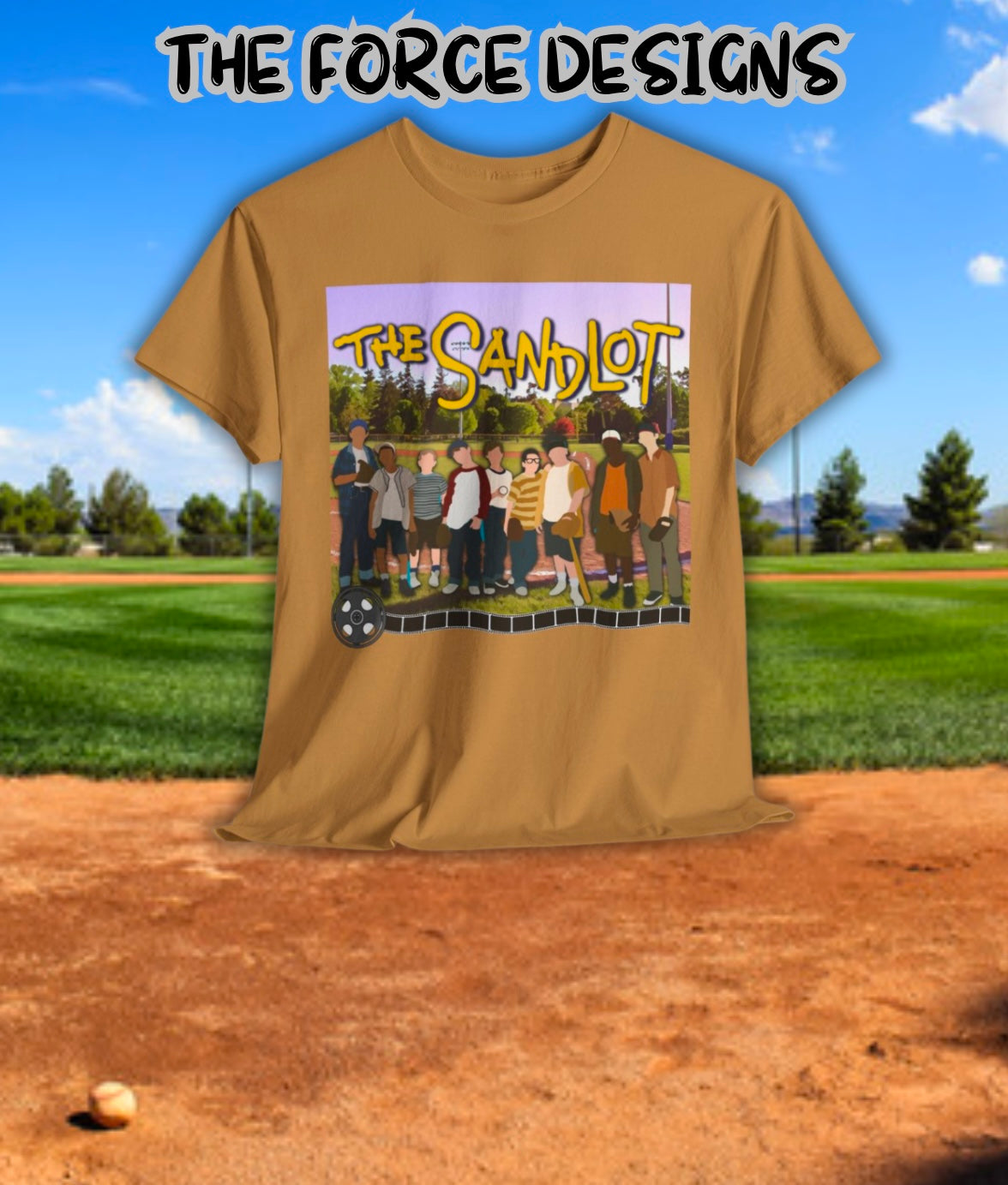 The Sandlot, The Force Designs, classic movie, retro, vintage, cult classic, 90s, 90s movies, baseball, Unisex Jersey Short Sleeve Tee