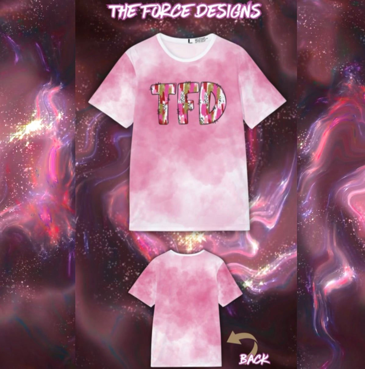 TFD Pink Tie-Dye Sports Jersey