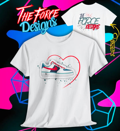 Sneakers, The Force Designs, AF1, sneakerhead, sneaker culture, sneakers, Unisex Heavy Cotton Tee