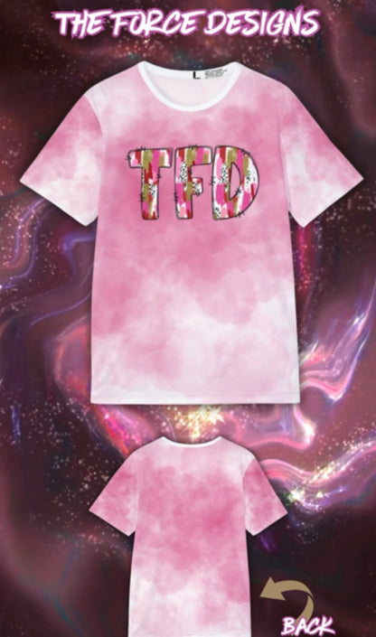 TFD Pink Tie-Dye Sports Jersey