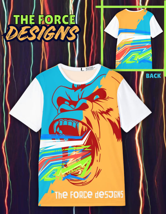 Men's Sports Jersey — Bold Gorilla Graphic All-Over Print Athletic Tee